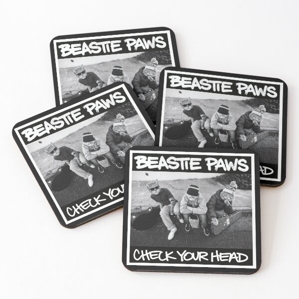 Item preview, Beastie Paws Check Your Head Funny Cat Hip Hop Parody designed and sold by Off-Road-Zone.