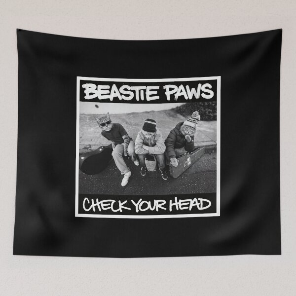 Item preview, Beastie Paws Check Your Head Funny Cat Hip Hop Parody designed and sold by Off-Road-Zone.