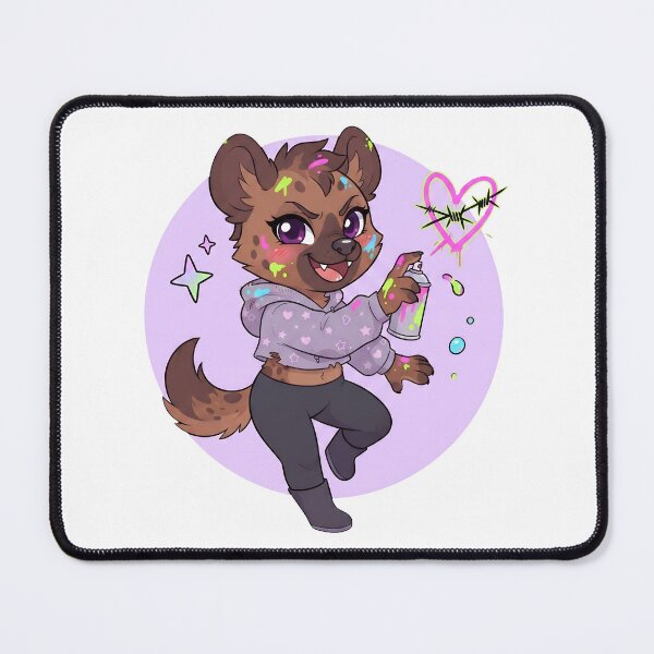 Item preview, Graffiti Artist Hyena - Cute Kawaii Street Art Anthro designed and sold by CaliLuminos.