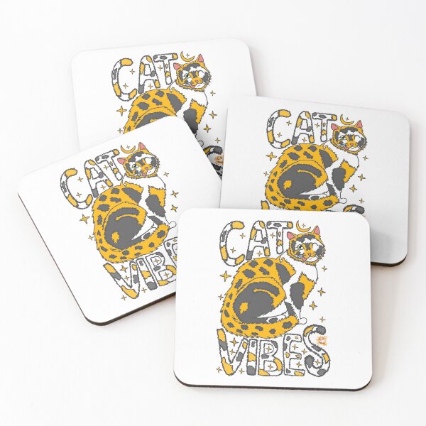 Item preview, Kitty Cat Vibes designed and sold by Colmeia de Ideias.