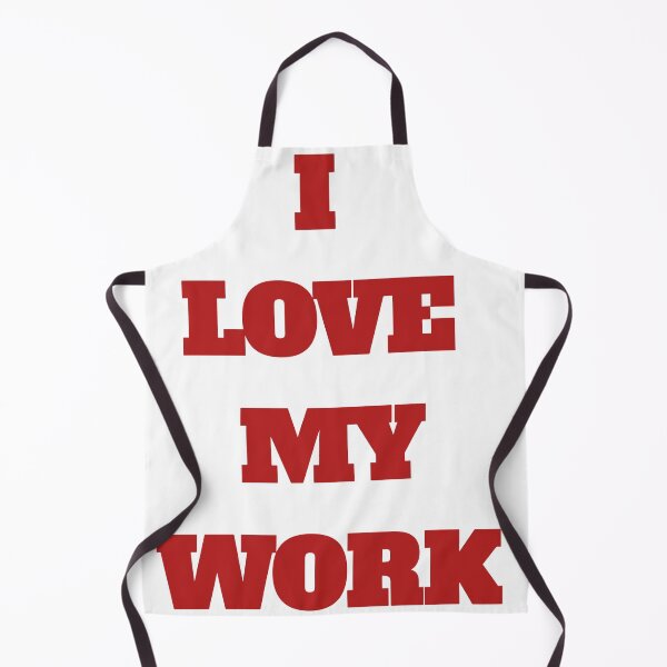 Item preview, I Love My Work Bold Red Typography designed and sold by ABCDofficial.