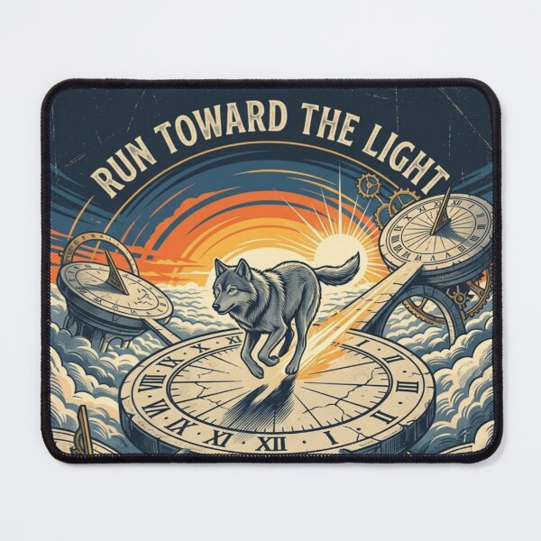 Item preview, Run Toward the Light Spirit Wolf Art designed and sold by Dogandesighn.