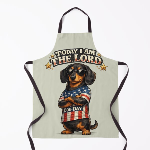 Item preview, Funny Dachshund National Dog Day Shirt - Today I Am The Lord designed and sold by DreamCloths12.