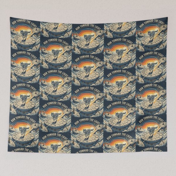 Item preview, Run Toward the Light Spirit Wolf Art designed and sold by Dogandesighn.