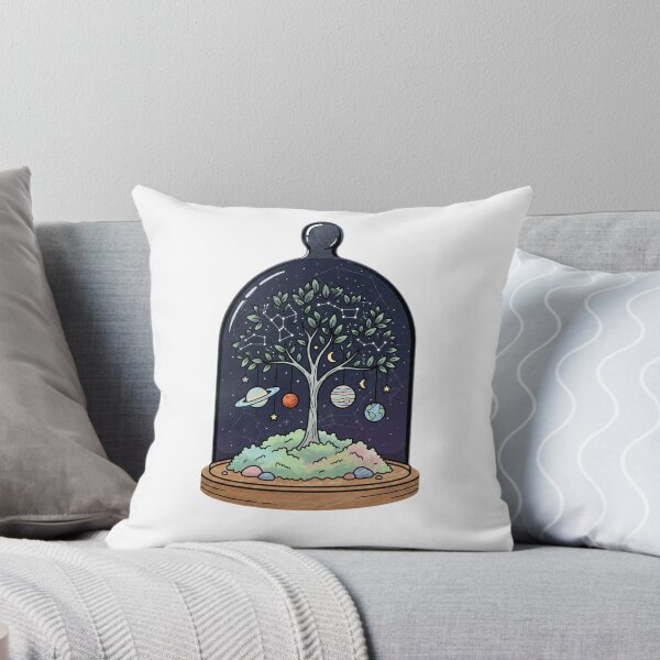 Item preview, Cosmic Terrarium Galaxy Tree Aesthetic Science Sticker designed and sold by Andreza NativeHue Oficial.