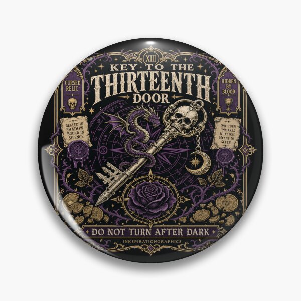 Item preview, Gothic Cursed Key Dark Fantasy Relic Art designed and sold by InkspirationGraphics.