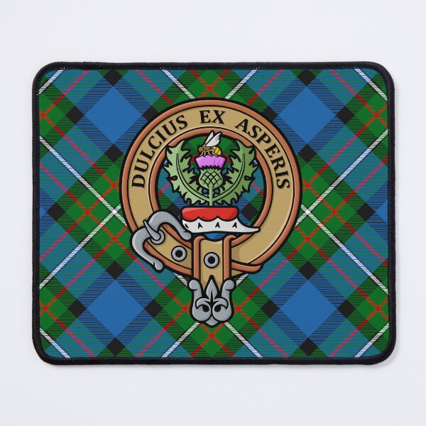Item preview, Clan Ferguson Crest over Tartan designed and sold by sifis.