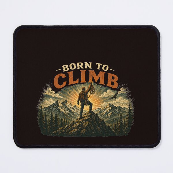Item preview, Born To Climb Vintage Mountain Climbing Hiking designed and sold by SANADART.