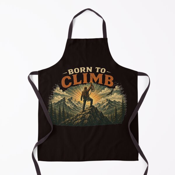 Item preview, Born To Climb Vintage Mountain Climbing Hiking designed and sold by SANADART.