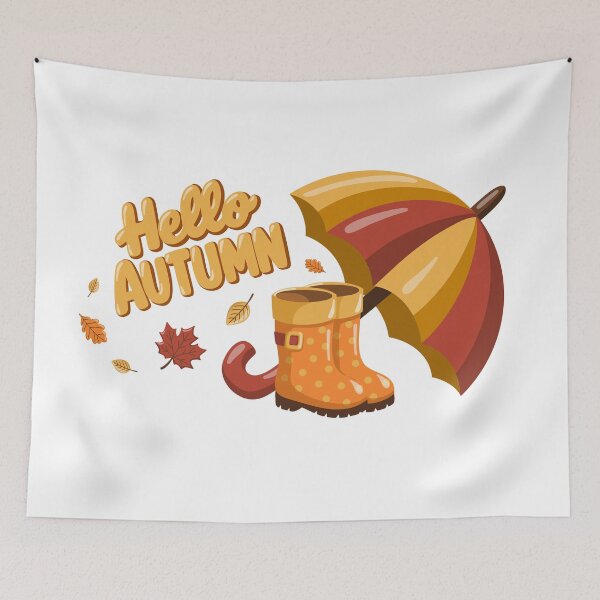 Item preview, Hello Autumn Rainy Day Design designed and sold by EvLip-Artist.