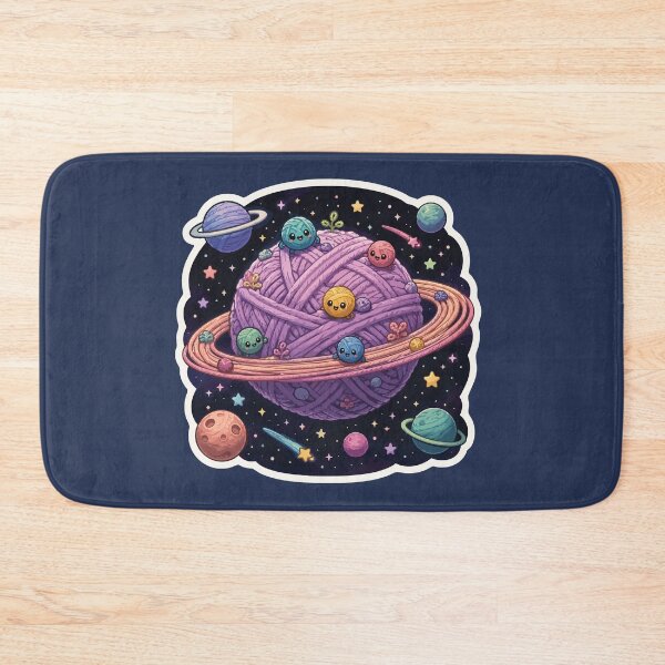 Item preview, Cute Yarn Planet Space Crochet Galaxy designed and sold by SimplePoDesign.