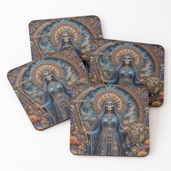 Item preview, Blue Dress Santa Muerte designed and sold by AliceWhiteDF.