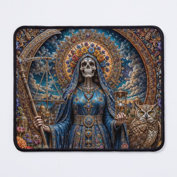 Item preview, Blue Dress Santa Muerte designed and sold by AliceWhiteDF.
