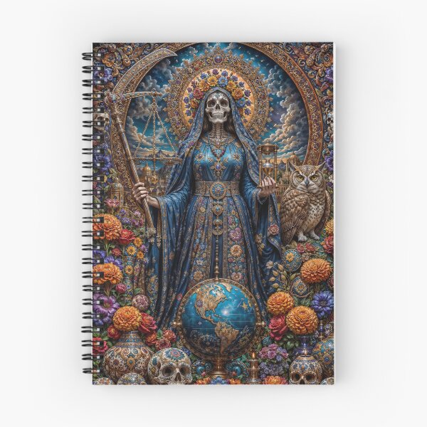 Item preview, Blue Dress Santa Muerte designed and sold by AliceWhiteDF.