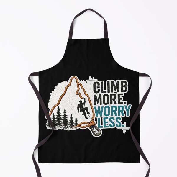 Item preview, Climb More Worry Less Rock Climbing Rope Design designed and sold by SANADART.