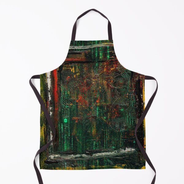Item preview, Abstract Cyberpunk Green Canvas designed and sold by Ingorgia Studio.