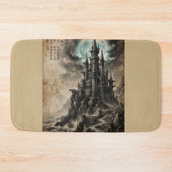 Item preview, The Wizard’s Gothic Spire Sumi-e Ink Wash designed and sold by DuckOddity.