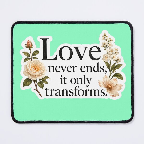 Item preview, Love Never Ends It Only Transforms - Vintage Botanical Flower Sticker designed and sold by Scro-Ciob-Shop.