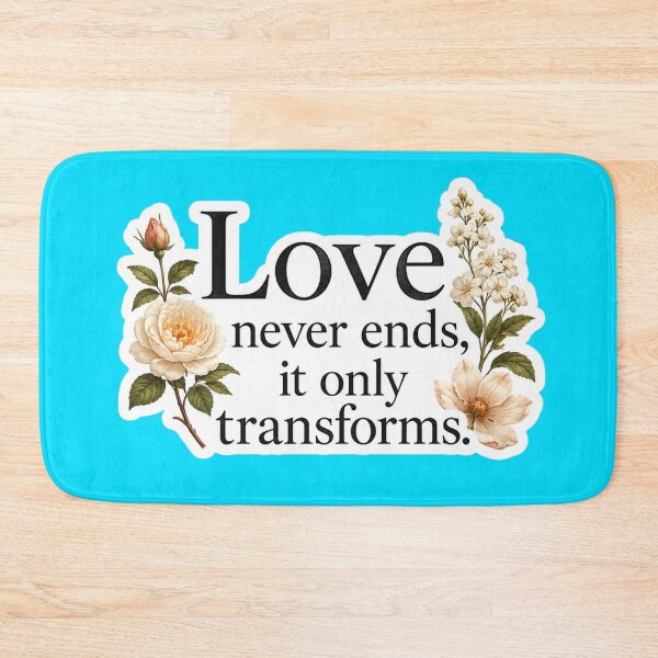 Item preview, Love Never Ends It Only Transforms - Vintage Botanical Flower Sticker designed and sold by Scro-Ciob-Shop.