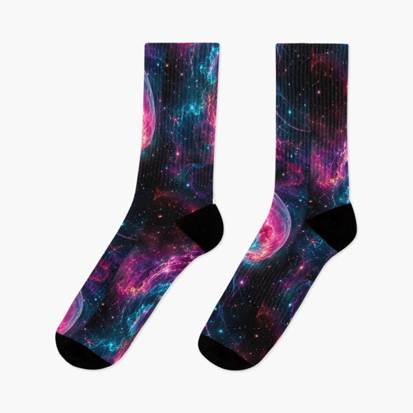 Item preview, Cosmic Jellyfish Nebula, Glowing Bioluminescent Space Art for Ethereal Dreamers1 designed and sold by OandSDesigns23.