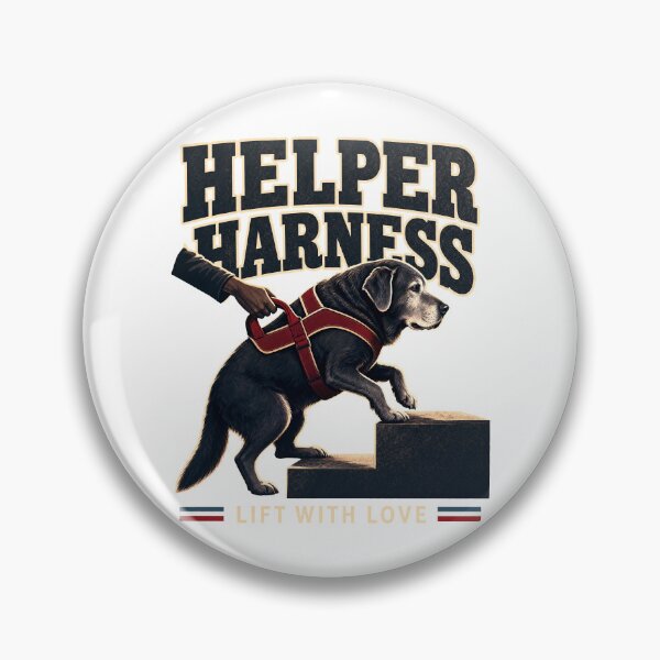 Item preview, Senior dog helper with pride designed and sold by pirminio.