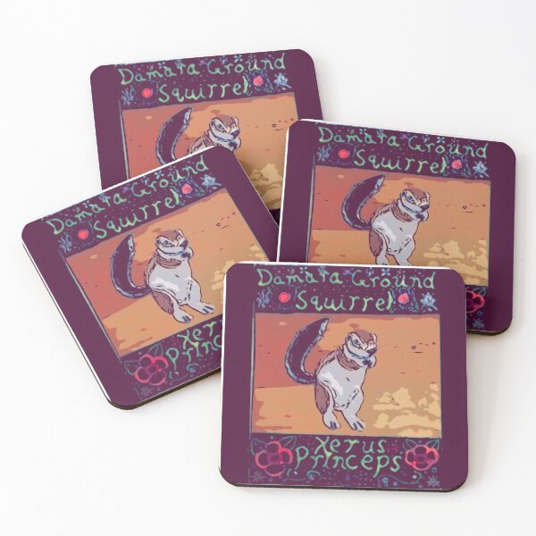 Item preview, Damara Ground Squirrel Painted Felt on Wood Project designed and sold by Jonathan's Nature Crafts.