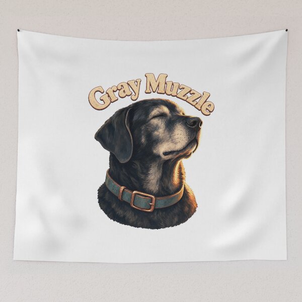 Item preview, Grey Muzzle Proud Dog Portrait designed and sold by pirminio.