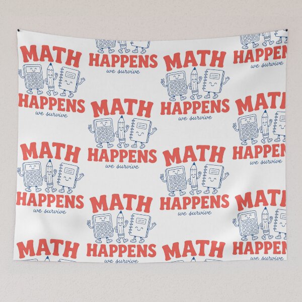 Item preview, Math Happens We Survive — Funny Calculator Pencil and Notebook designed and sold by MAPDDesigns.