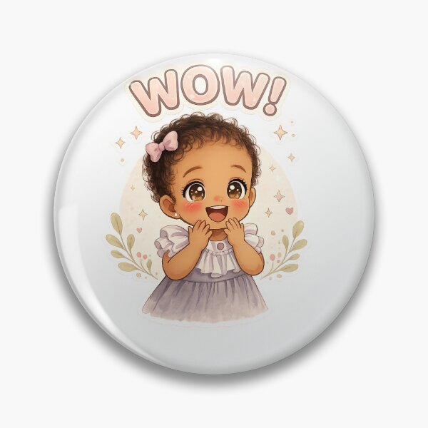 Item preview, WOW! Cute Kawaii Chibi Girl  | Adorable Toddler  designed and sold by Haneendesign.