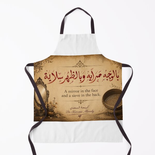Item preview, A Mirror in the Face, A Knife in the Back – Arabic Proverb designed and sold by LumivaraGallery.