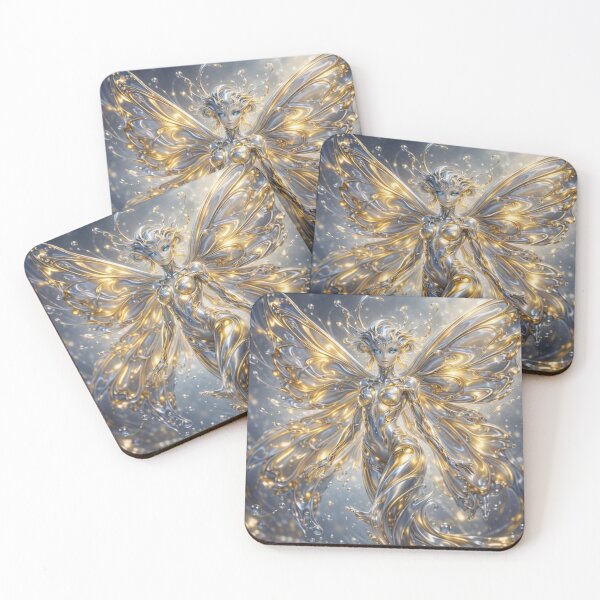 Item preview, Golden Silver Sea Butterfly Spirit designed and sold by Ecosetereos.