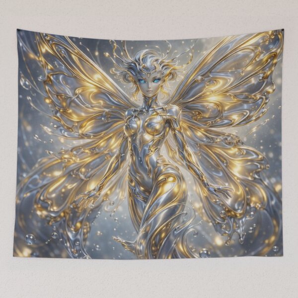 Item preview, Golden Silver Sea Butterfly Spirit designed and sold by Ecosetereos.