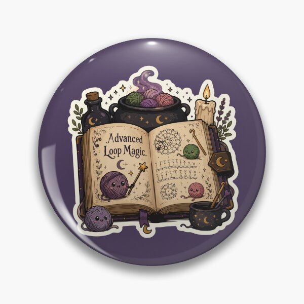 Item preview, Advanced Loop Magic Funny Crochet Witch designed and sold by SimplePoDesign.