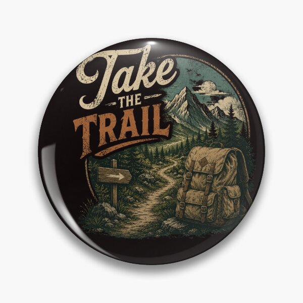 Item preview, Diseño de mochila de senderismo vintage Take the Trail designed and sold by SANADART.