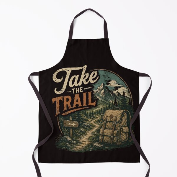 Item preview, Take the Trail Vintage Hiking Backpack Design designed and sold by SANADART.