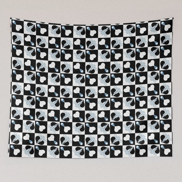 Item preview, Broken Hearts and Love Tears Flowers on Checkers designed and sold by Digitalmyth's Designs.