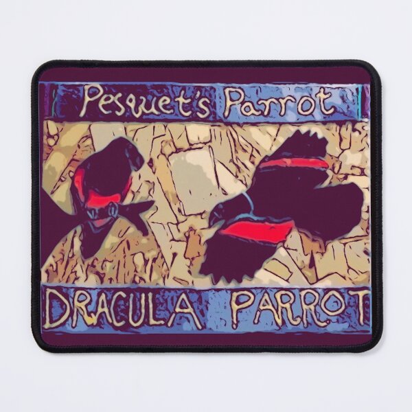 Item preview, Pesquet’s Dracula Parrot Painted Felt on Wood designed and sold by Jonathan's Nature Crafts.