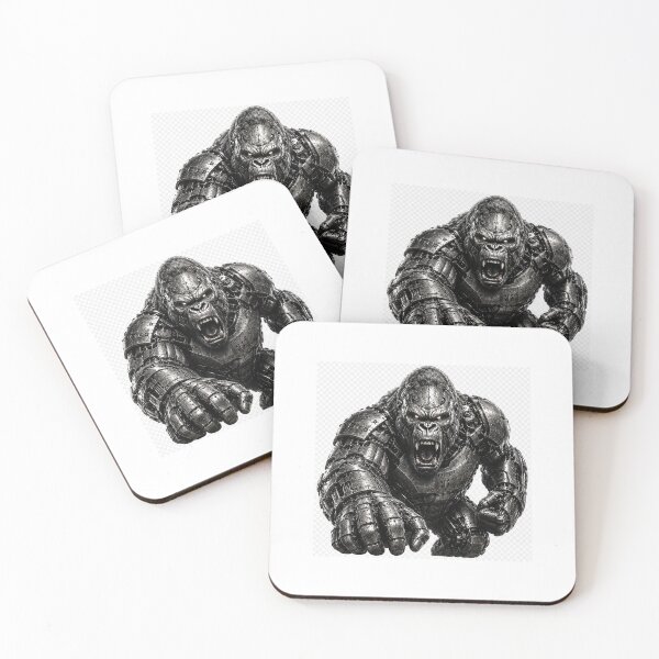 Item preview, Steel Gorilla – Industrial Metal Gorilla | Cyberpunk Mechanical Gorilla Art designed and sold by SteelCoat Studio.