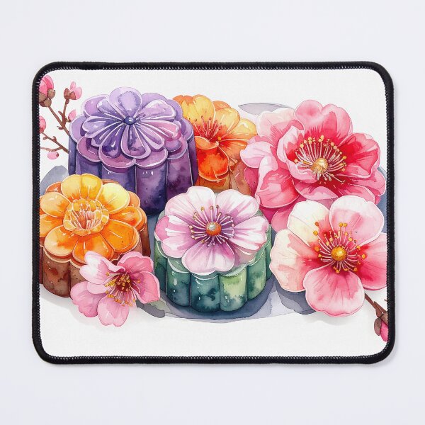Item preview, Wagashi Sweets Watercolor Design designed and sold by BetweenForms.