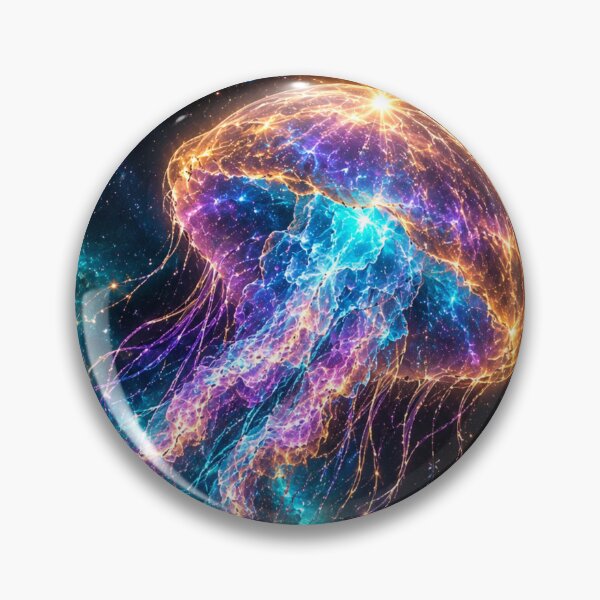 Item preview, Cosmic Jellyfish Nebula, Glowing Bioluminescent Space Art for Ethereal Dreamers2 designed and sold by OandSDesigns23.