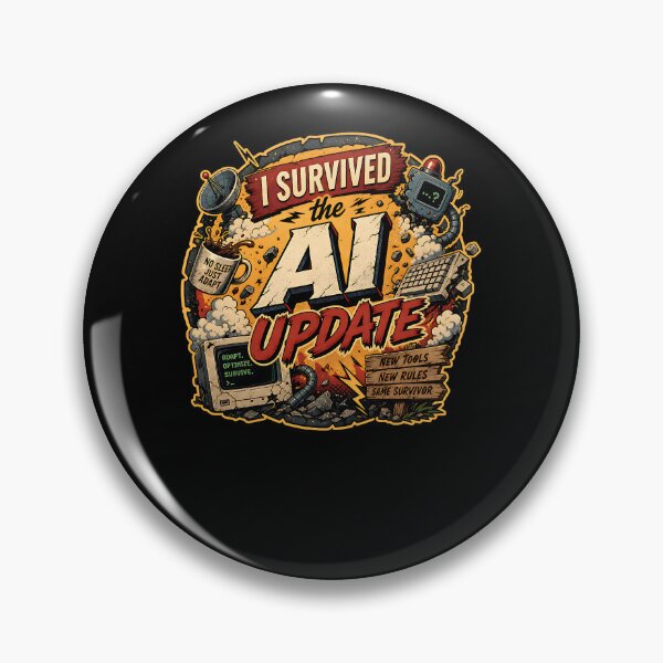 Item preview, I Survived the AI Update designed and sold by FreshPixelArt.