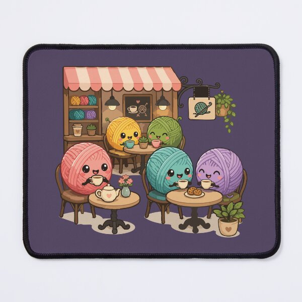 Item preview, Yarn Café Cozy Crochet Coffee Shop designed and sold by SimplePoDesign.