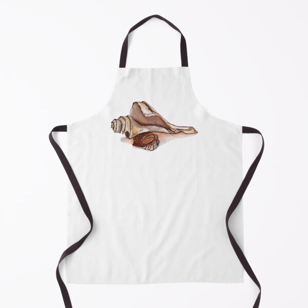 Item preview, Coastal Shell Watercolor and Ink Illustration in Browns designed and sold by Imagine Bee Studio.