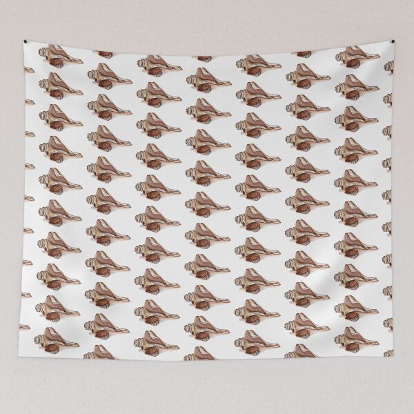Item preview, Coastal Shell Watercolor and Ink Illustration in Browns designed and sold by Imagine Bee Studio.