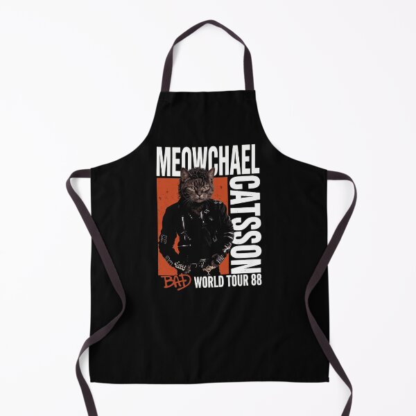 Item preview, Meowchael Catson Bad Album Cover Parody Funny Tabby Cat designed and sold by Off-Road-Zone.