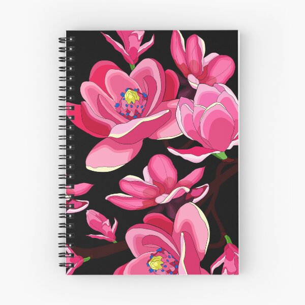 Item preview, branch magnolia flower red garden designed and sold by OrPolly.