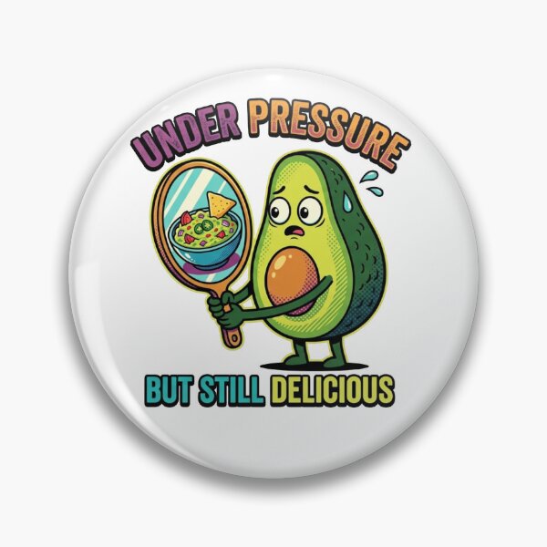 Item preview, Funny Avocado Guacamole Pop Art T-Shirt - Under Pressure But Still Delicious designed and sold by YourWearPulse.