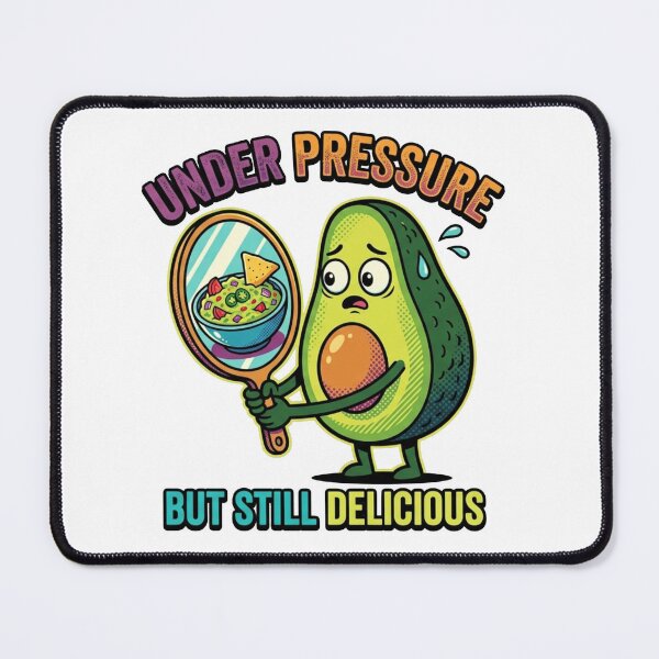 Item preview, Funny Avocado Guacamole Pop Art T-Shirt - Under Pressure But Still Delicious designed and sold by YourWearPulse.
