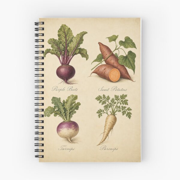 Item preview, Vintage Beets, Sweet Potatoes, Turnips & Parsnips Illustration designed and sold by NuvoraNest.