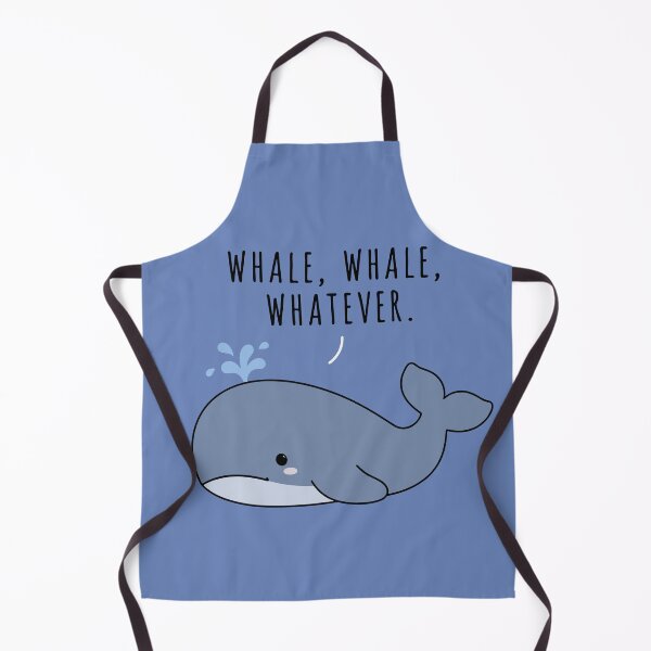 Item preview, Whale Whale Whatever - Sassy Whale Pun Cartoon Illustration designed and sold by cladeart.